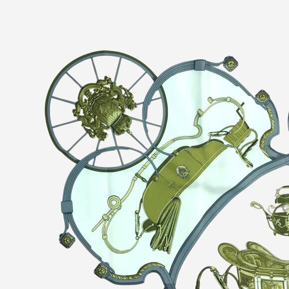 Hermes Springs Silk Scarf, Carre 90 - Picture 2 of 15